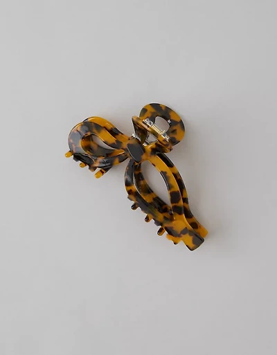 AE Tortie Bow Hair Clip