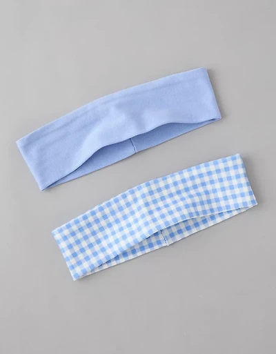 AE Gingham Headband 2-Pack