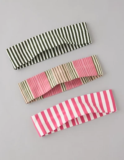 AE Striped Headband 3-Pack