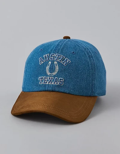AE Austin TX Denim Baseball Hat