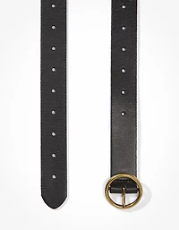 AE Oval Buckle Leather Belt