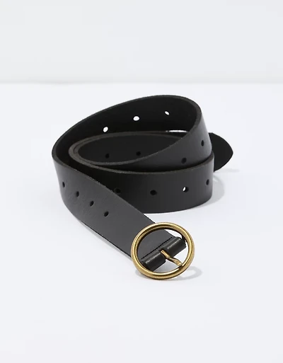 AE Oval Buckle Leather Belt