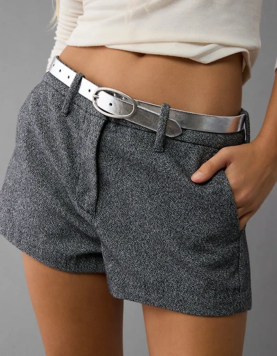 AE Metallic Oval-Buckle Belt