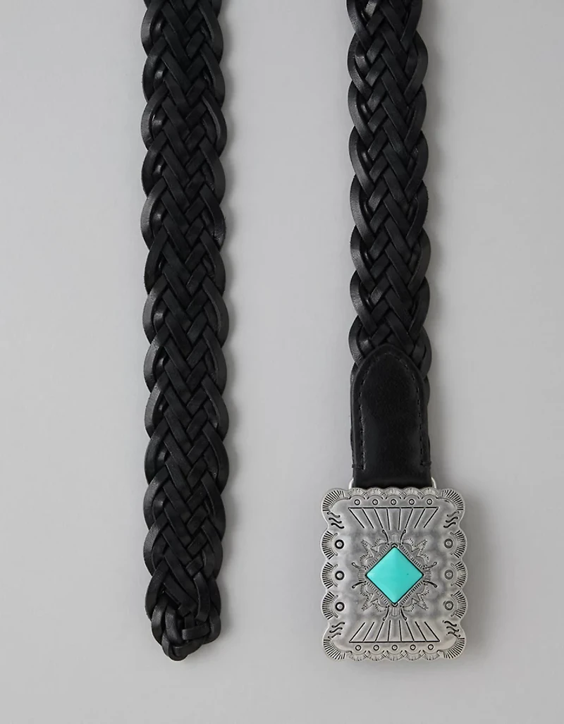 Ceinture plaquée et tressée AE