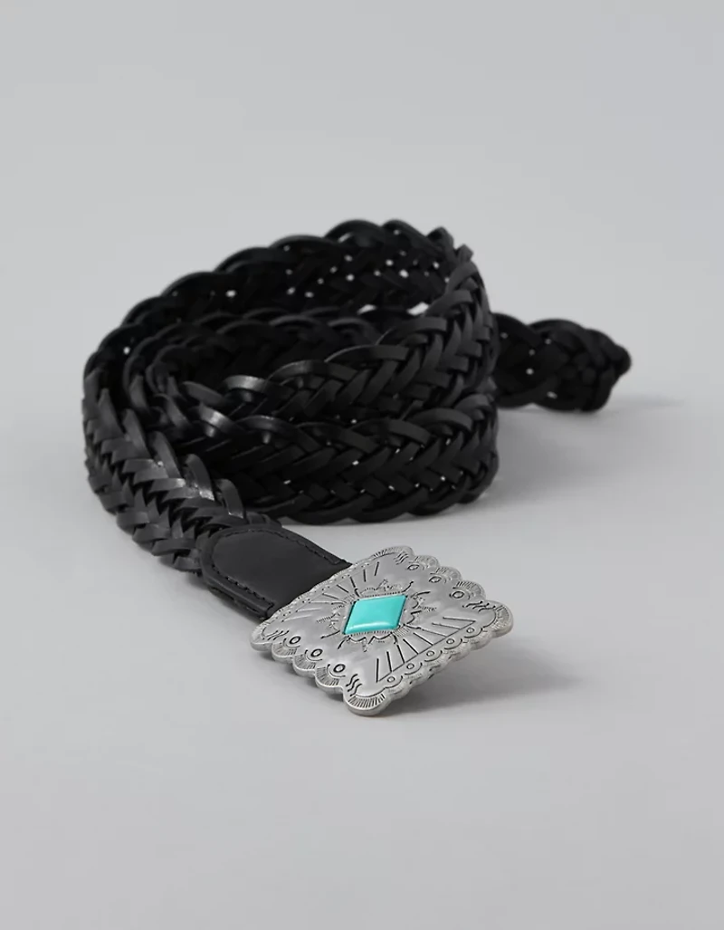 Ceinture plaquée et tressée AE