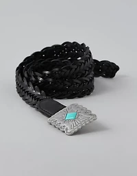 Ceinture plaquée et tressée AE