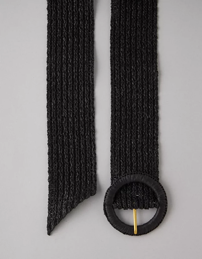 AE Wide Raffia Belt