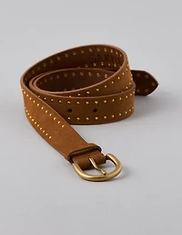 Ceinture cloutée en suède AE