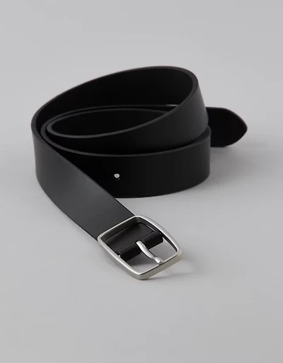 AE Rectangle Buckle Leather Belt