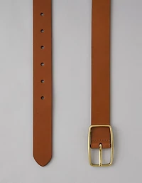 AE Rectangle Buckle Leather Belt