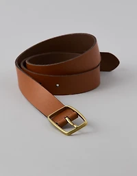 AE Rectangle Buckle Leather Belt