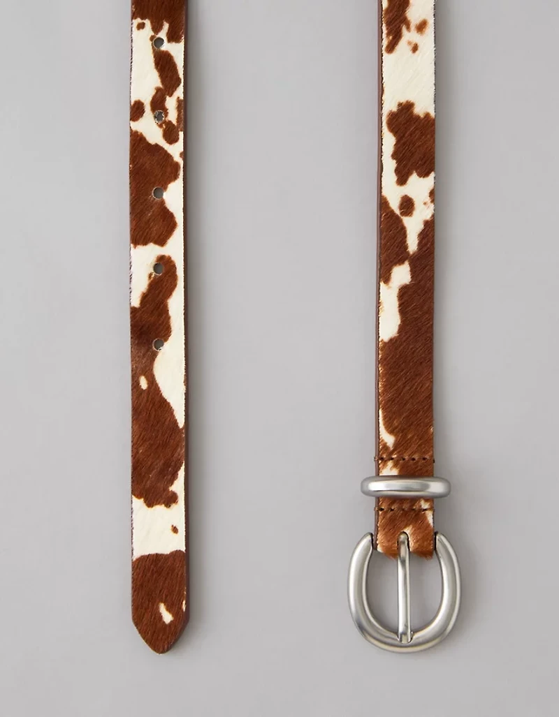 AE Cow Print Western Belt