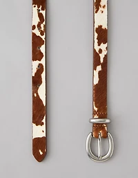 AE Cow Print Western Belt