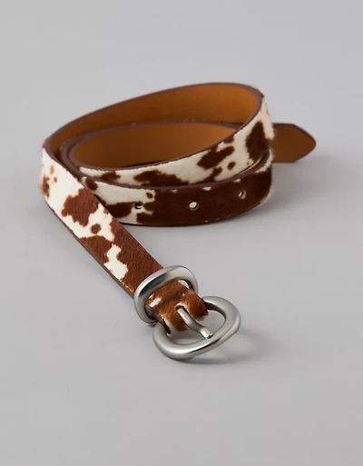AE Cow Print Western Belt