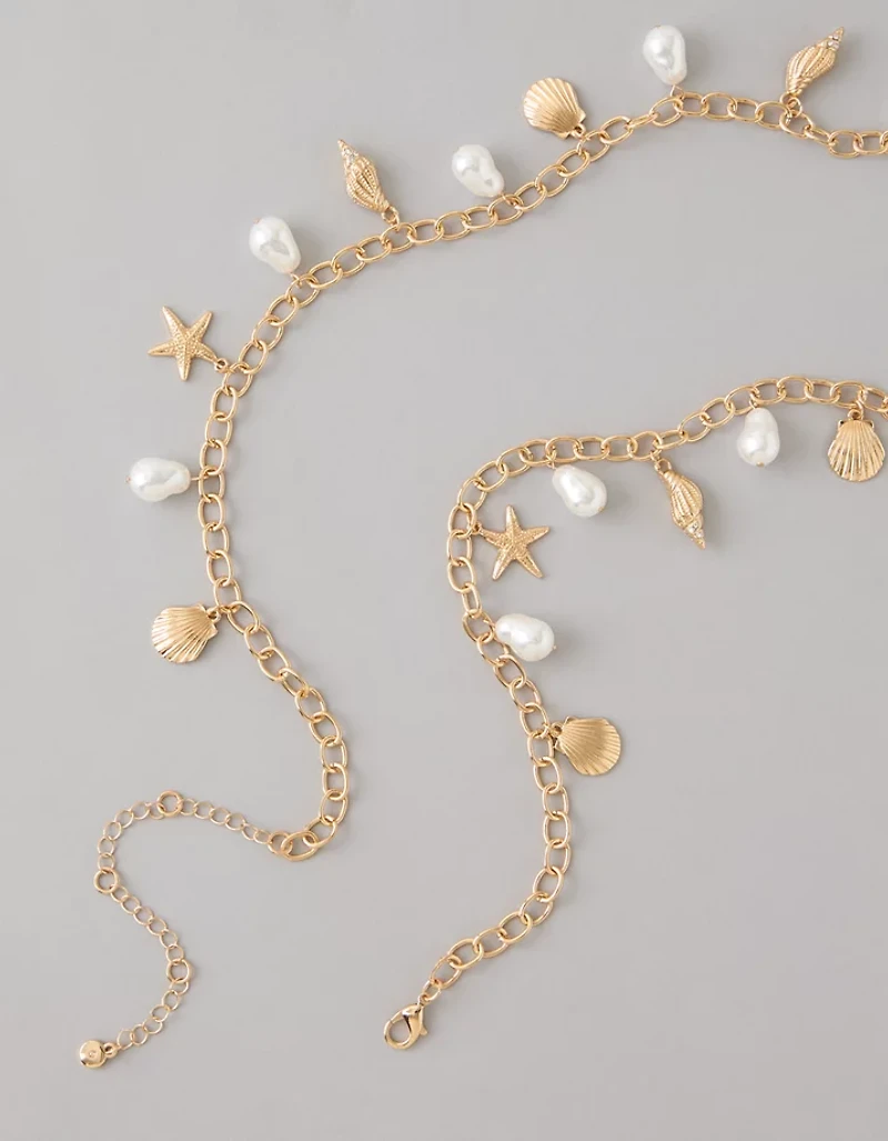 AE Shell Charm Chain Belt