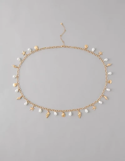 AE Shell Charm Chain Belt