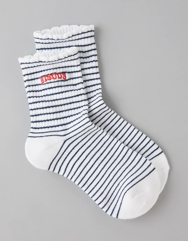AE x The Summer I Turned Pretty Ruffle Cropped Crew Socks