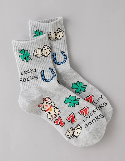 AE Lucky '90s Crew Socks