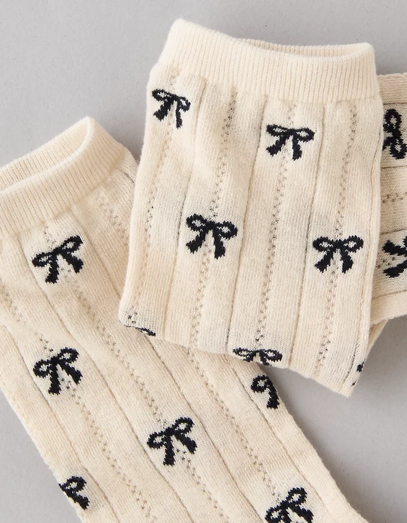 AE Pointelle Crew Socks