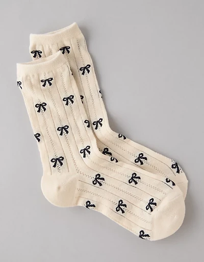 Mi-chaussettes en pointelle AE