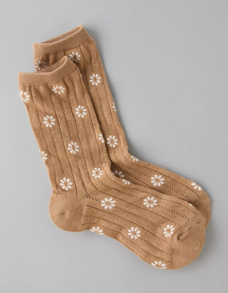 AE Pointelle Crew Socks