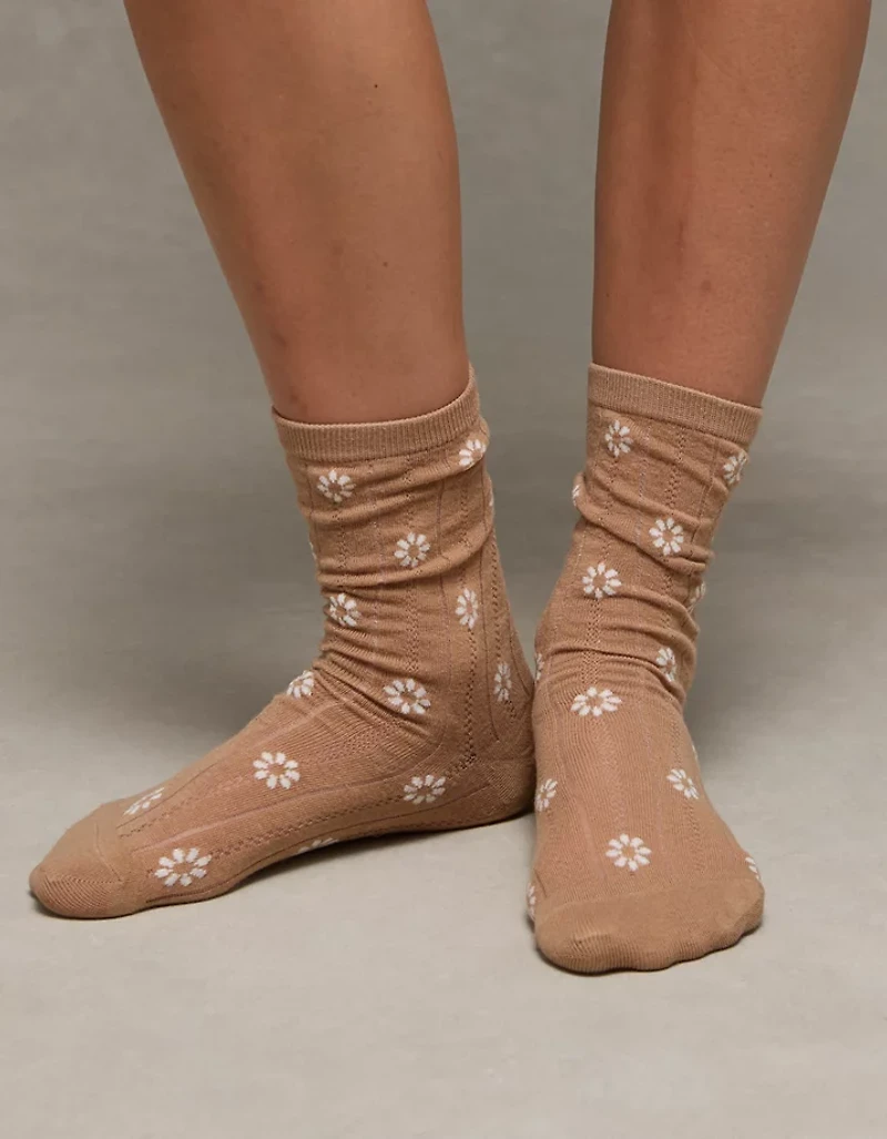 AE Pointelle Crew Socks