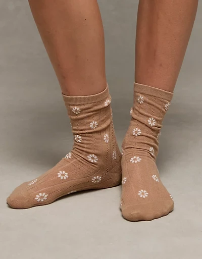 AE Pointelle Crew Socks