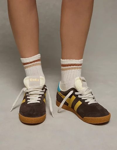 AE Varsity Stripe Cropped Crew Socks