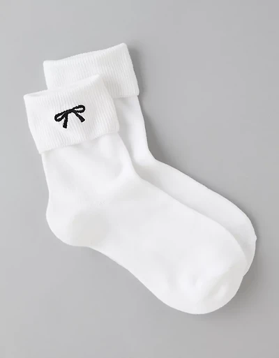 Mi-chaussettes à revers rabattables AE