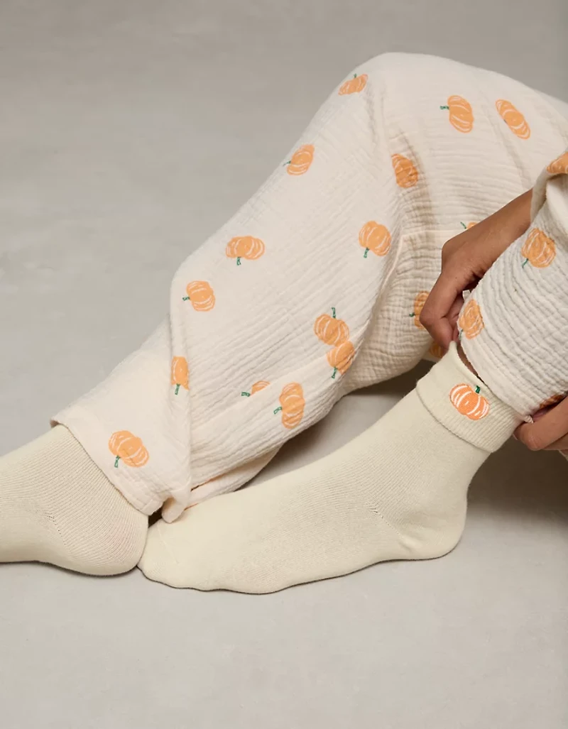 AE Foldover-Cuff Cropped Crew Socks