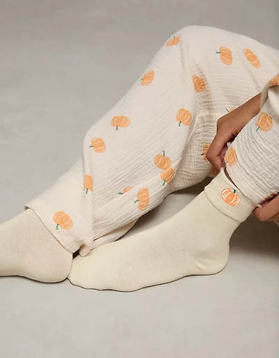 AE Foldover-Cuff Cropped Crew Socks