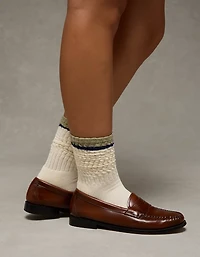 Chaussettes tombantes rayées AE