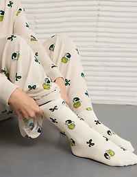 AE Grinch Ruffle Crew Socks