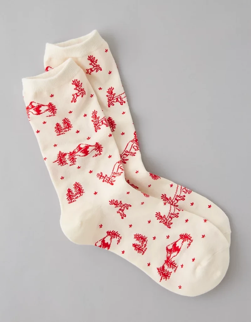 AE Santa Crew Socks