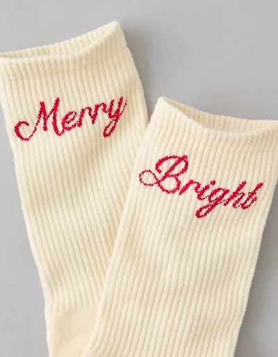 AE Bright & Merry Crew Socks