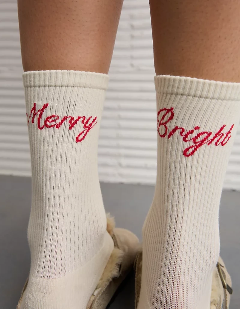 AE Bright & Merry Crew Socks