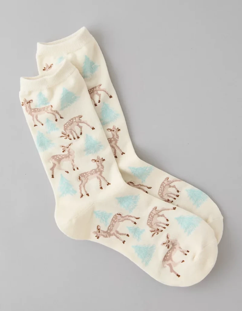 AE Deer Crew Socks