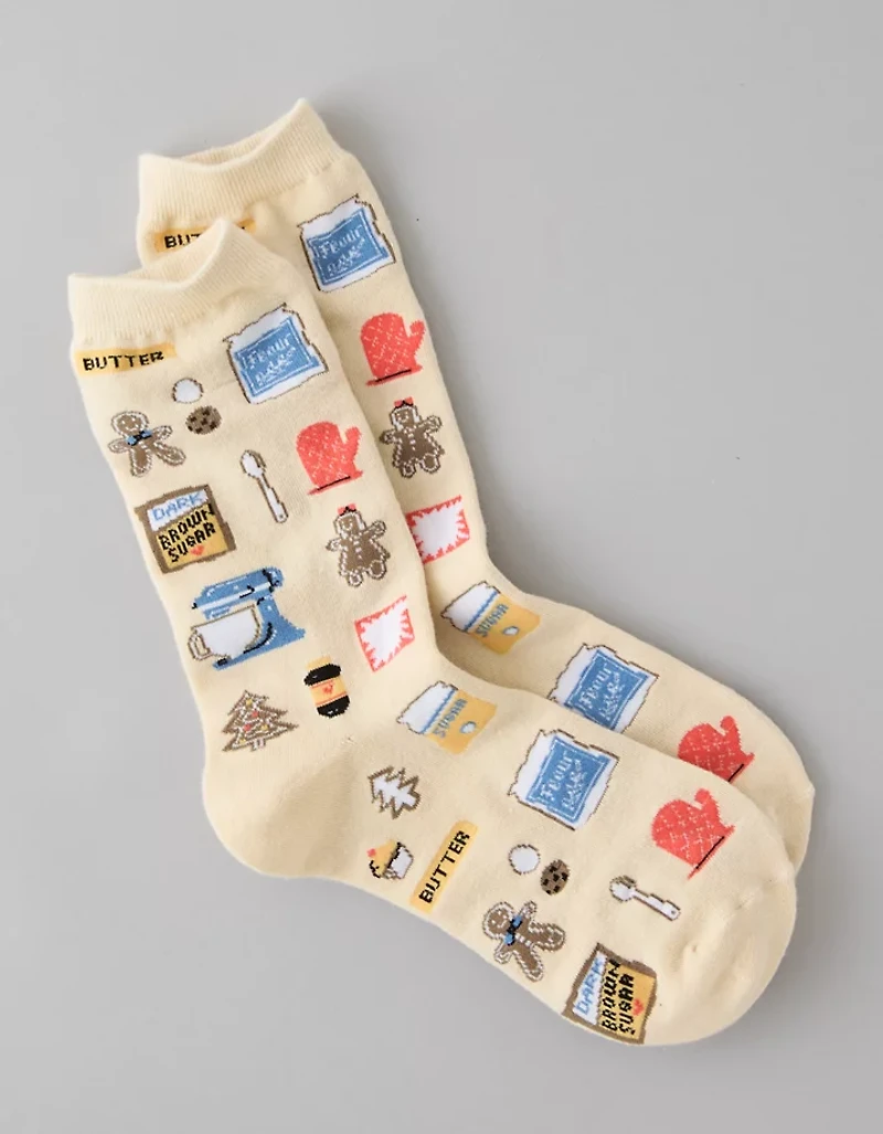 AE Holiday Baking Crew Socks