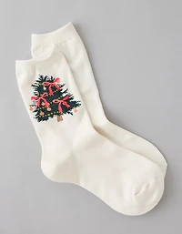 AE Christmas Tree Crew Socks