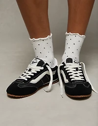 AE Polka Dot Ruffle Cropped Crew Socks 2-Pack