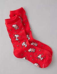 AE Snoopy Valentine's Day Crew Socks