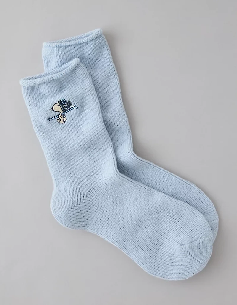 Mi-chaussettes Snoopy skieur AE