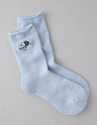 Mi-chaussettes Snoopy skieur AE