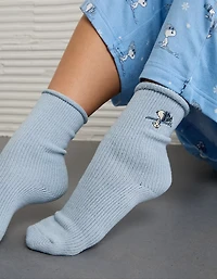 Mi-chaussettes Snoopy skieur AE