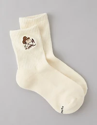 Mi-chaussettes courtes Snoopy AE