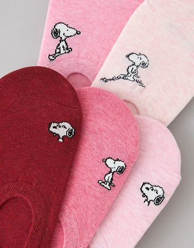 AE Snoopy No-Show Socks 5-Pack