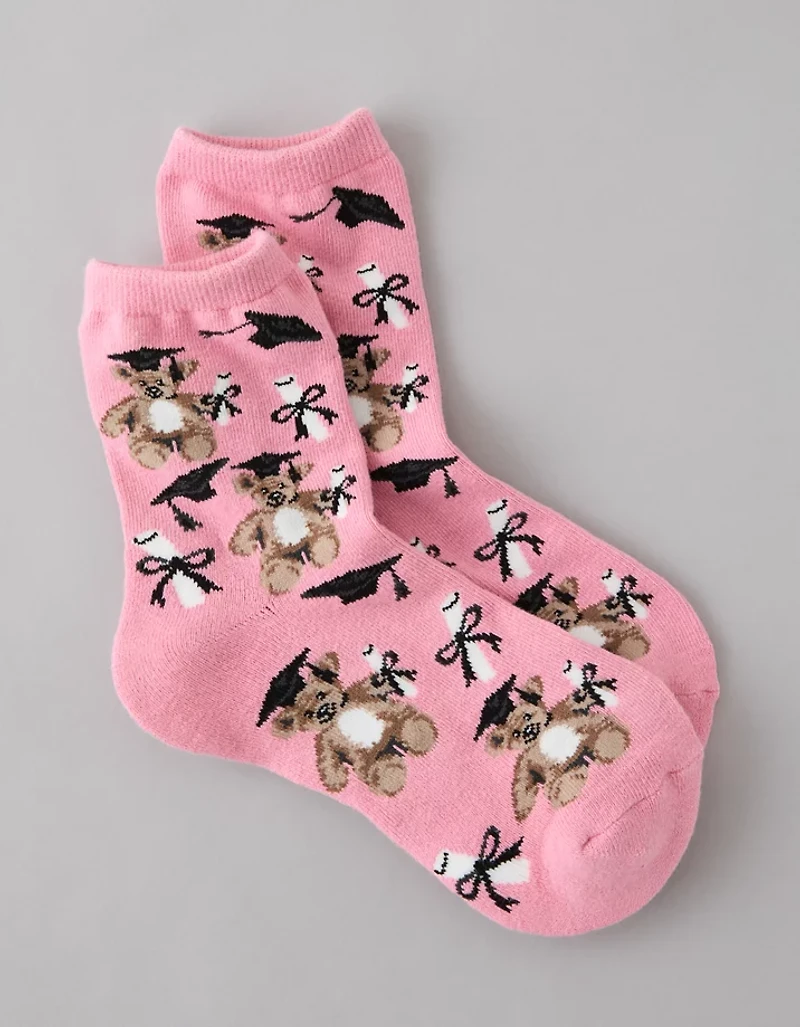 AE Graphic Cropped Crew Socks