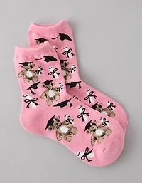 AE Graphic Cropped Crew Socks