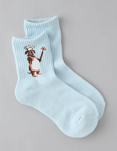 Mi-chaussettes courtes à image AE