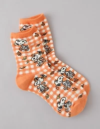 AE Snoopy Cropped Crew Socks
